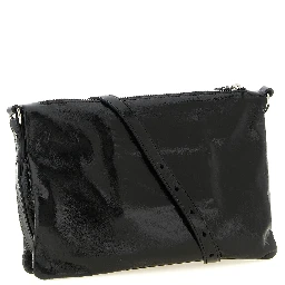 Black Calfskin Crossbody Bag