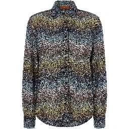 Multicolor Viscose Blouse