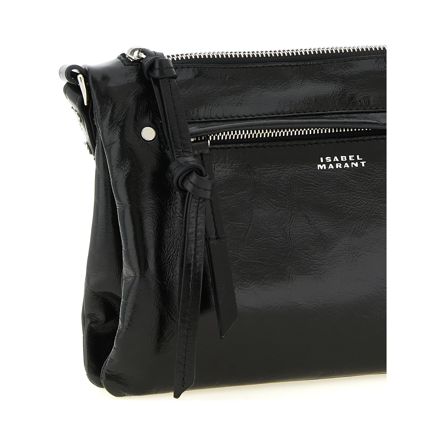 Black Calfskin Crossbody Bag