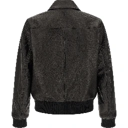 Black Lamb Leather Leather Jacket