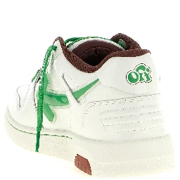 Bicolor Leather Athletic Sneakers