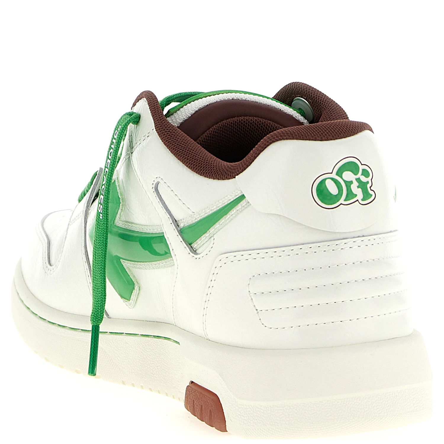 Bicolor Leather Athletic Sneakers
