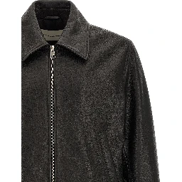 Black Lamb Leather Leather Jacket