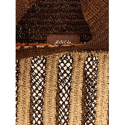 Brown Raffia Shoulder Bag