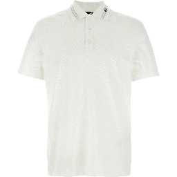 White Cotton Polo Shirt