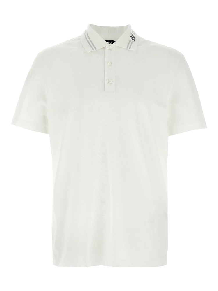 White Cotton Polo Shirt