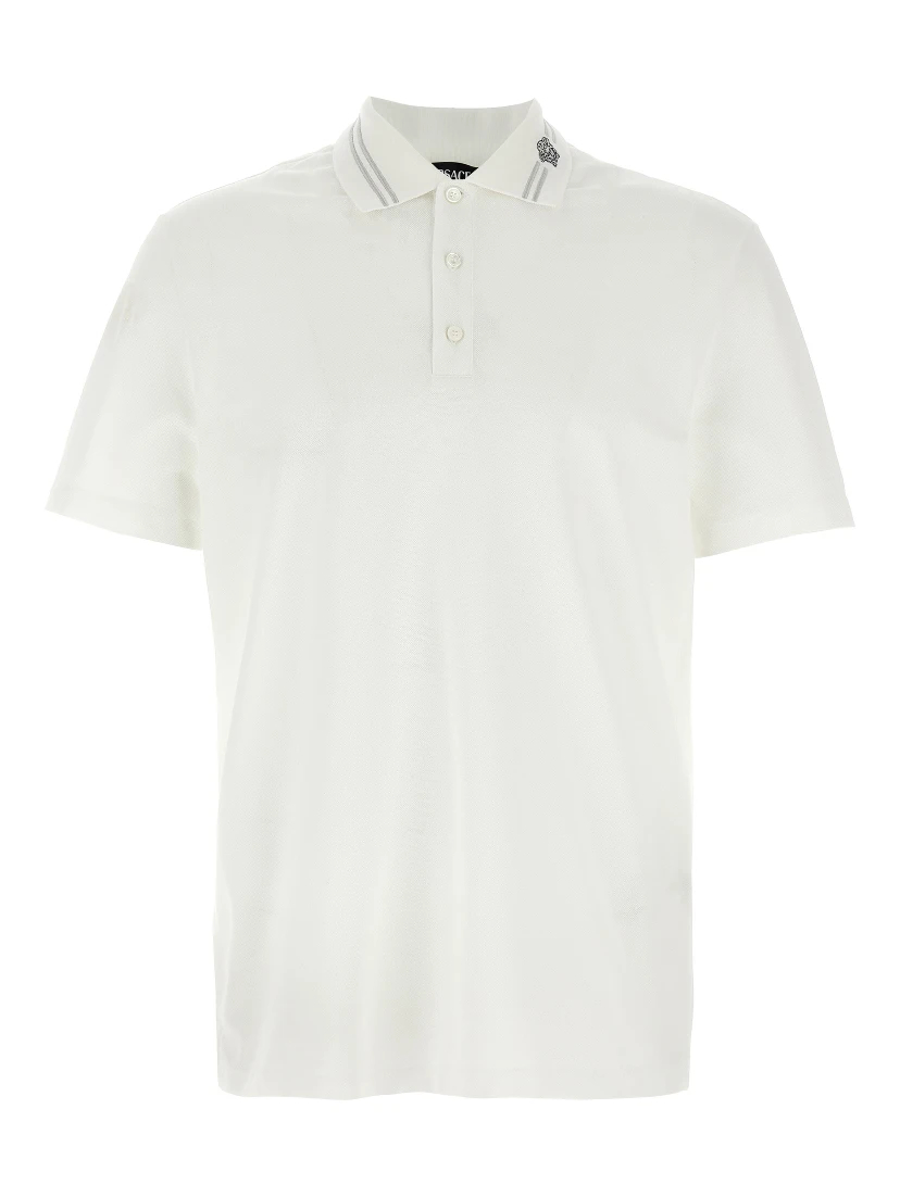 White Cotton Polo Shirt