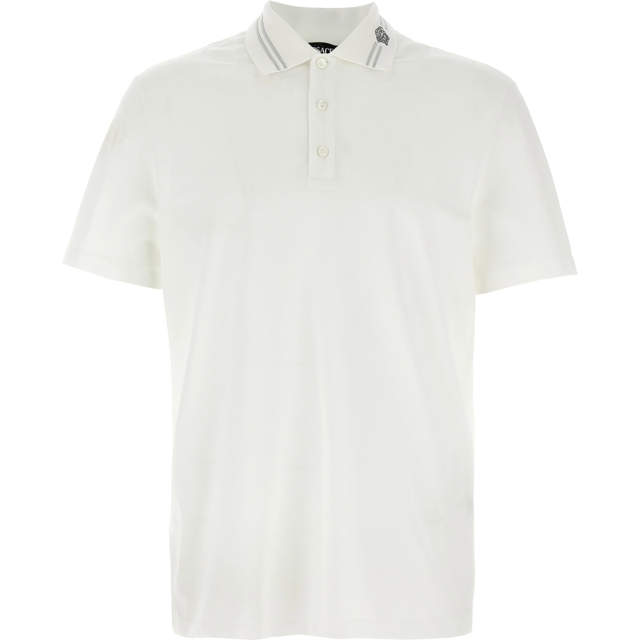 White Cotton Polo Shirt