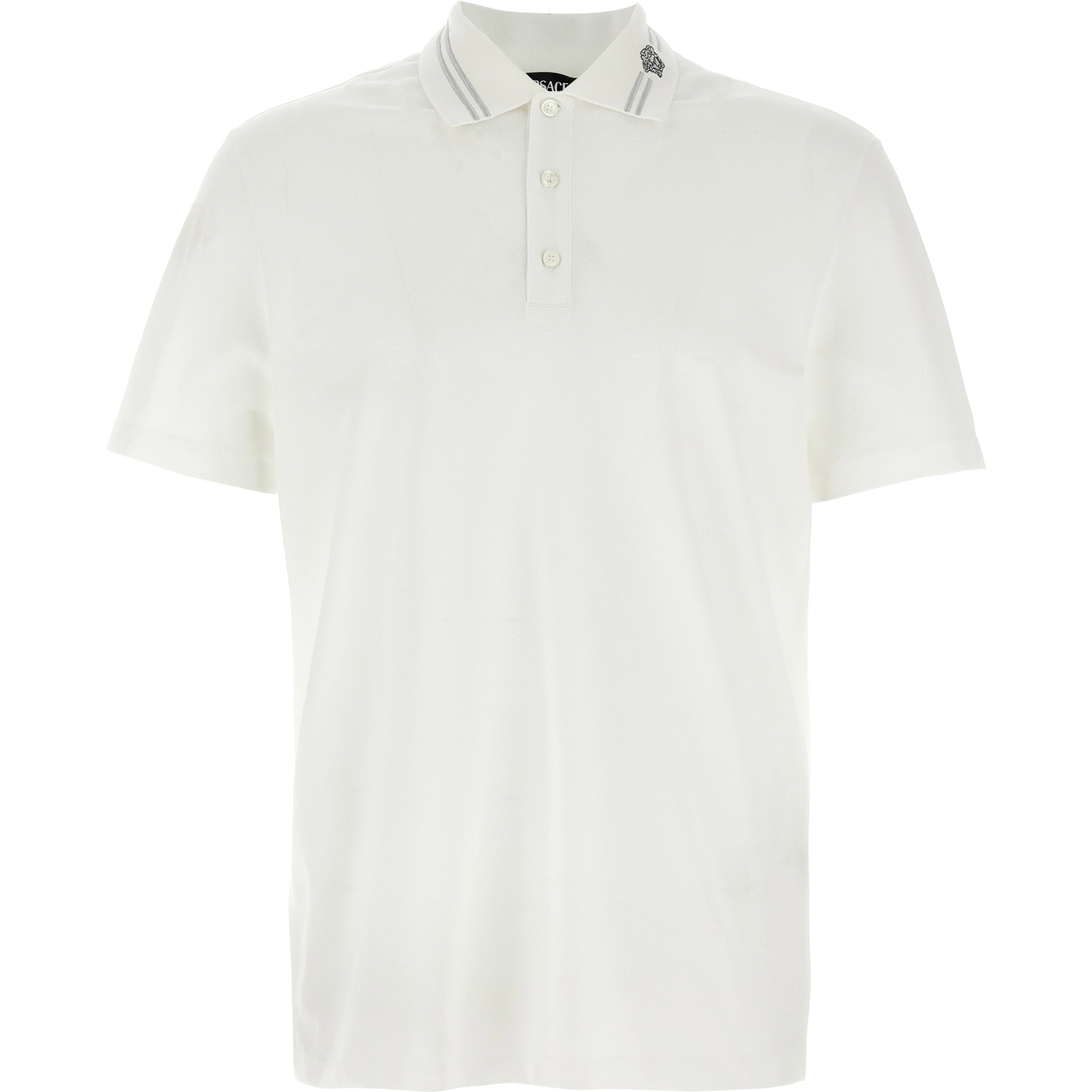 White Cotton Polo Shirt