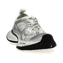 Gray Polyester Athletic Sneakers