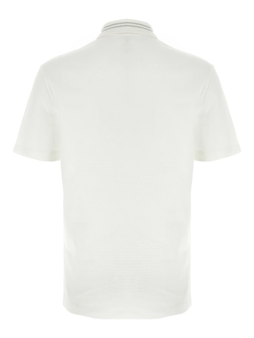 White Cotton Polo Shirt