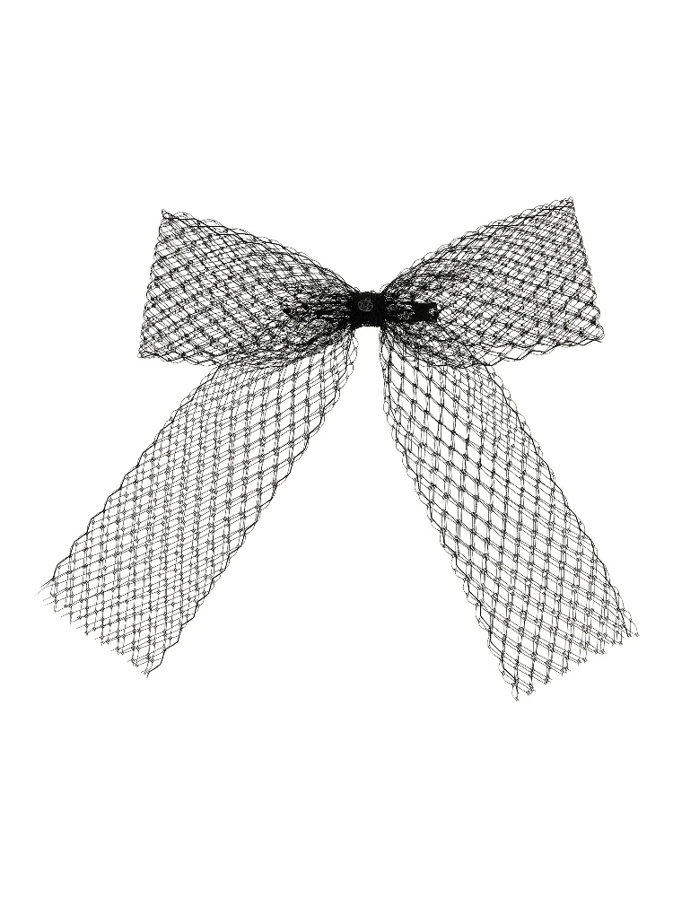 Black Polyester Hair Clip