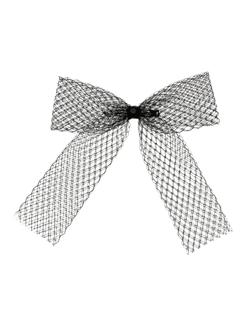 Black Polyester Hair Clip