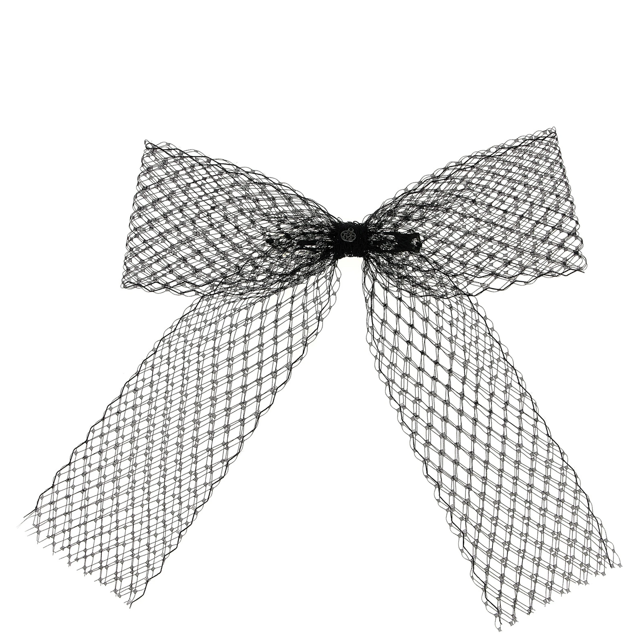 Black Polyester Hair Clip