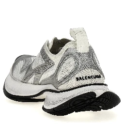 Gray Polyester Athletic Sneakers
