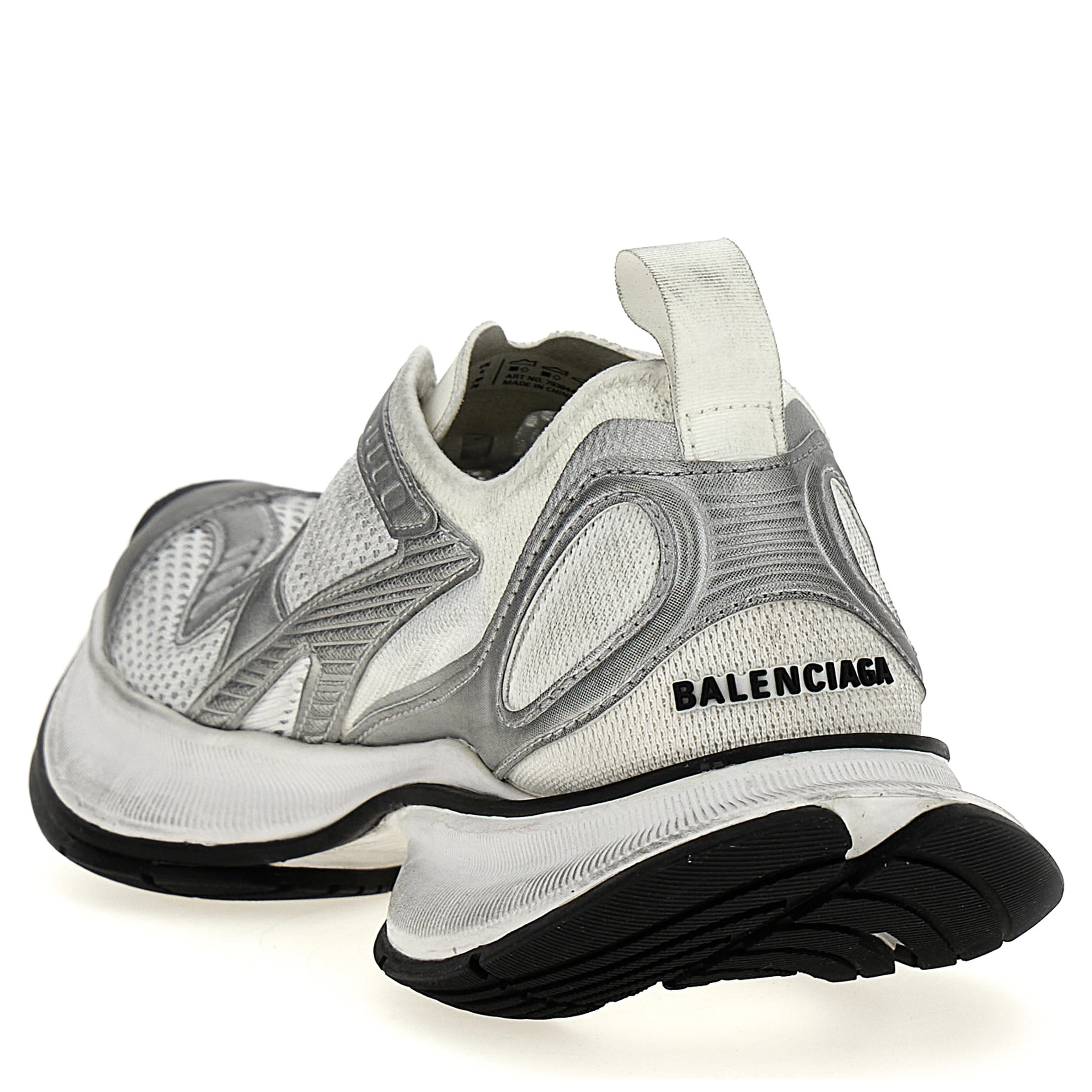 Gray Polyester Athletic Sneakers