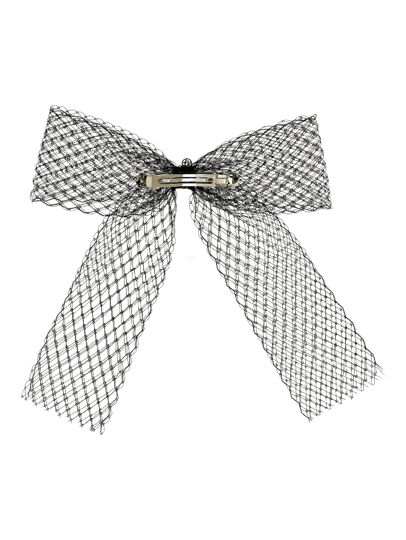 Black Polyester Hair Clip