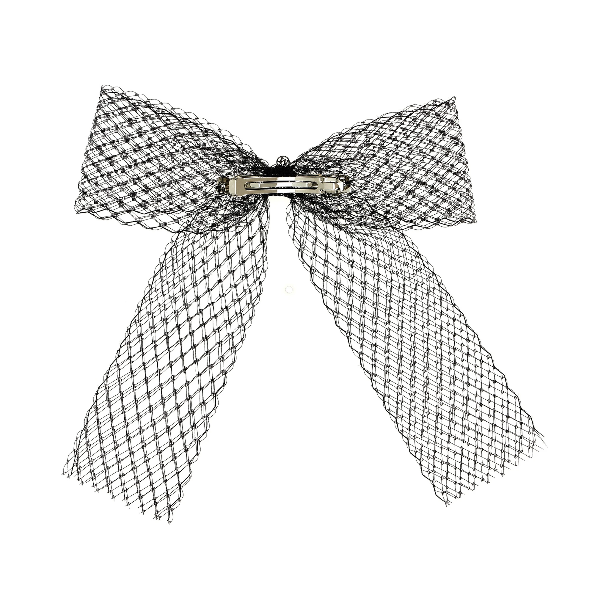 Black Polyester Hair Clip