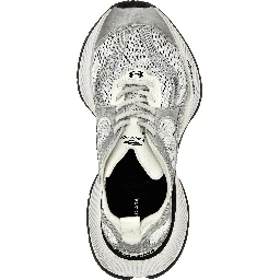 Gray Polyester Athletic Sneakers