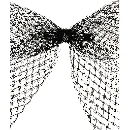 Black Polyester Hair Clip