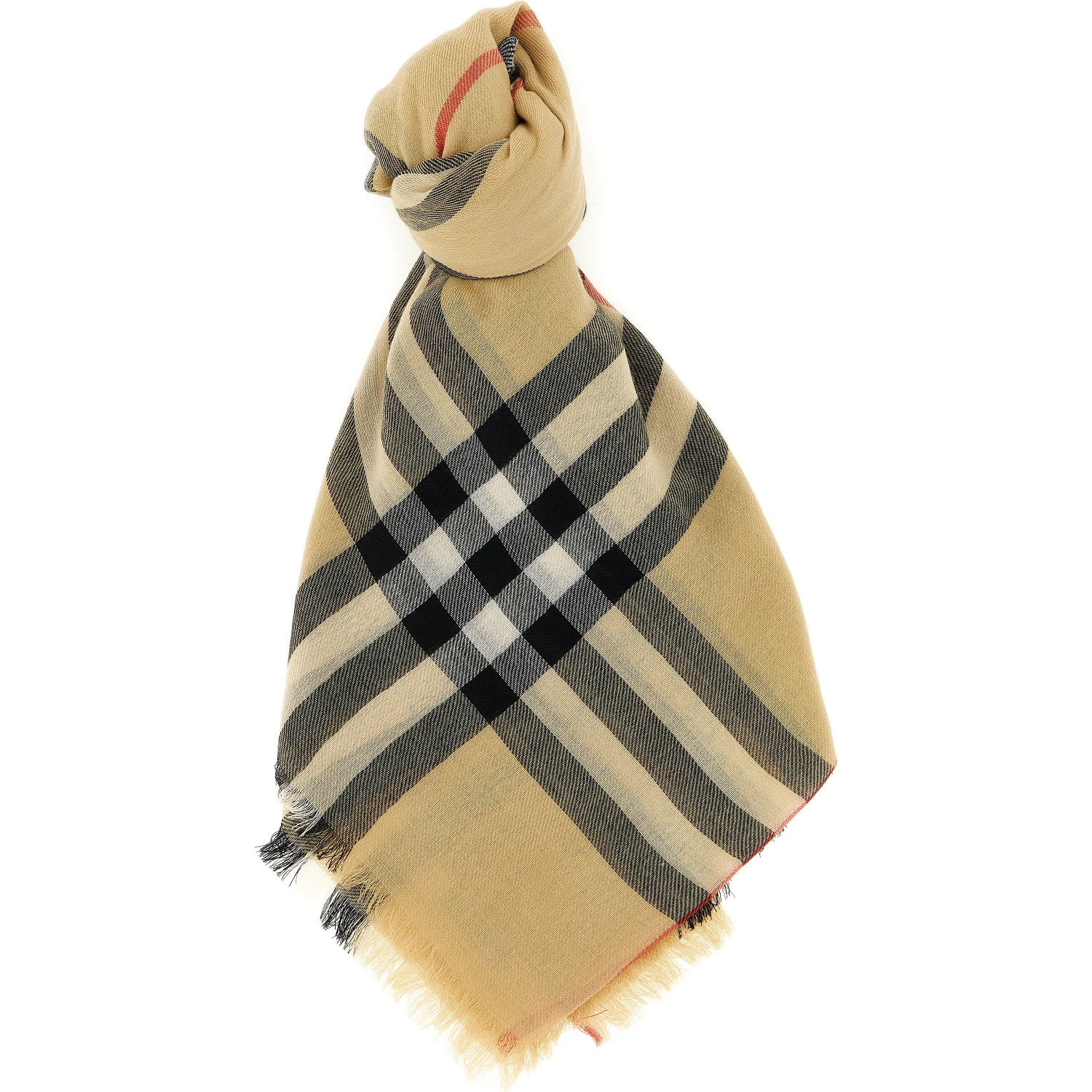 Beige Wool Scarf