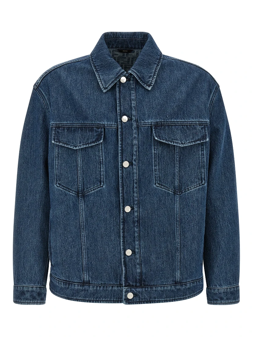 Blue Cotton Denim Jacket