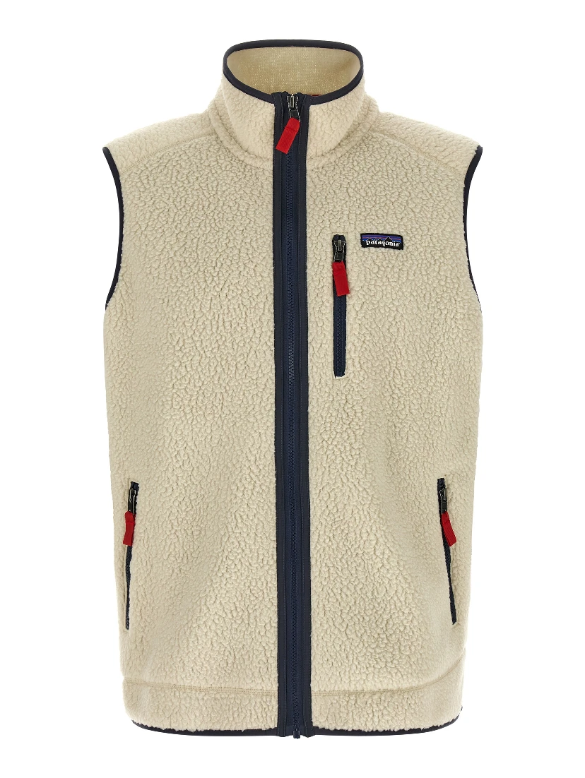 Beige Polyester Sleeveless Jacket