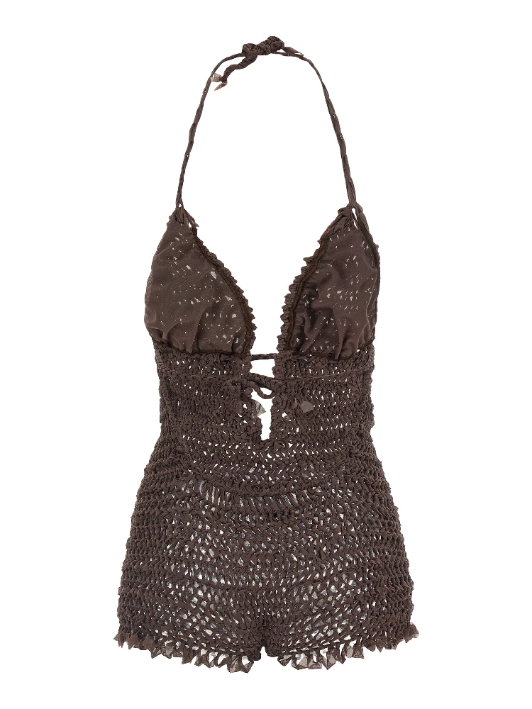 Brown Polyester Jumpsuit alternative