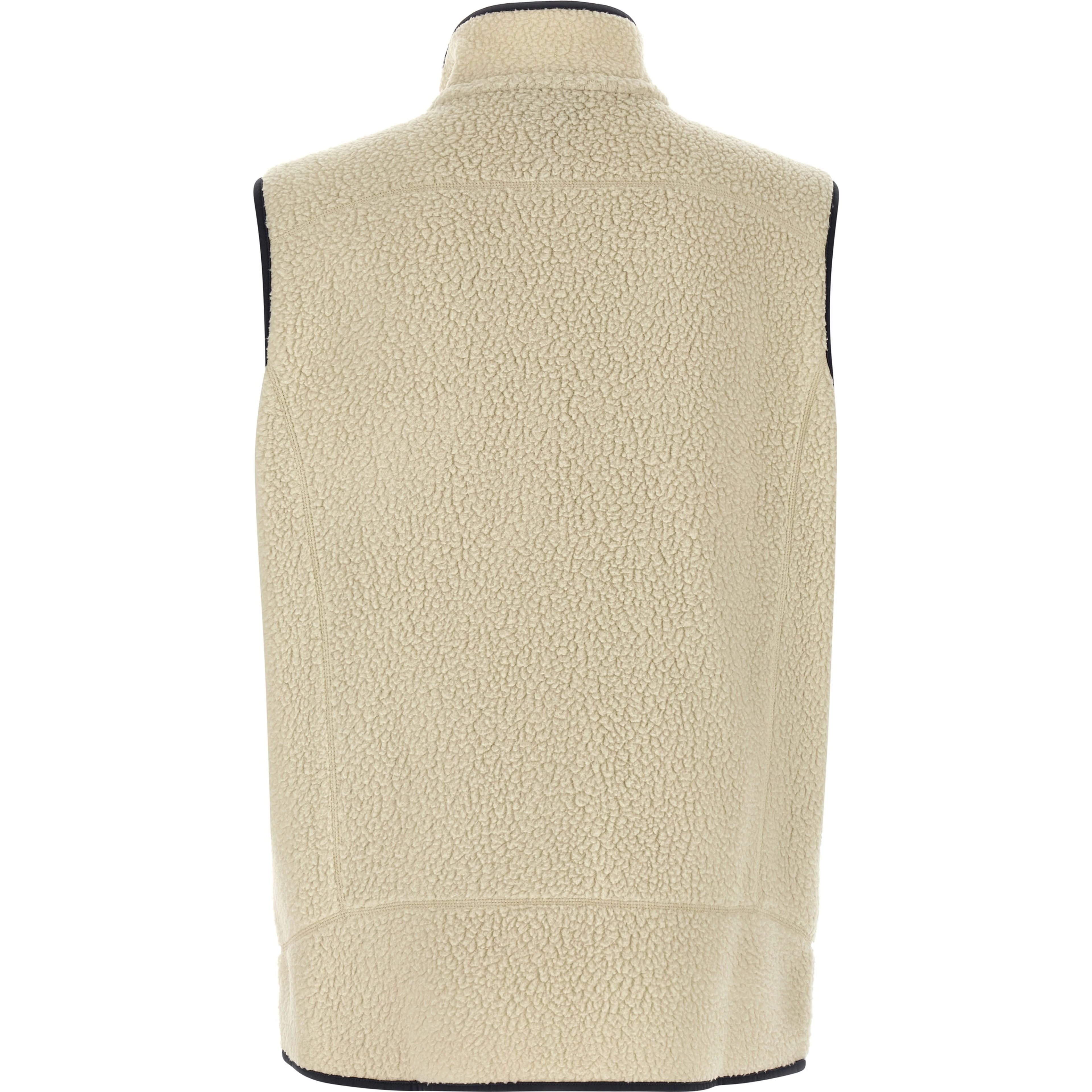 Beige Polyester Sleeveless Jacket