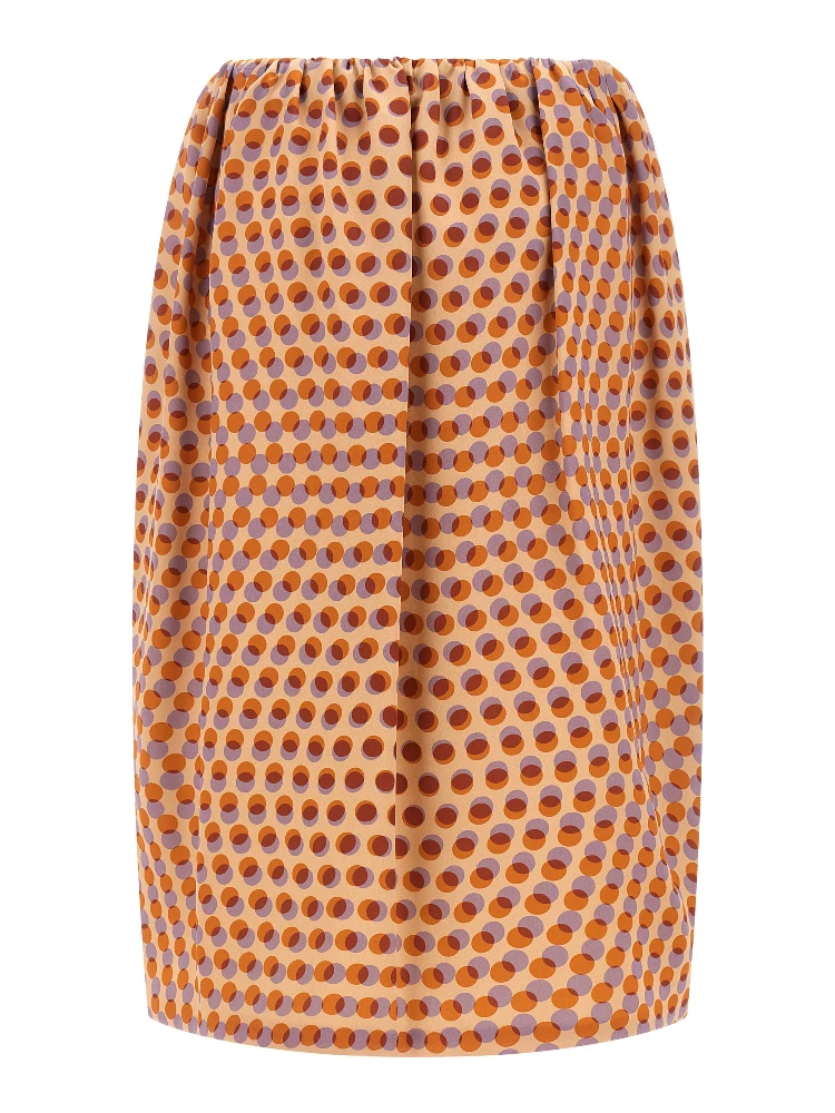 Multicolor Silk Midi Skirt alternative