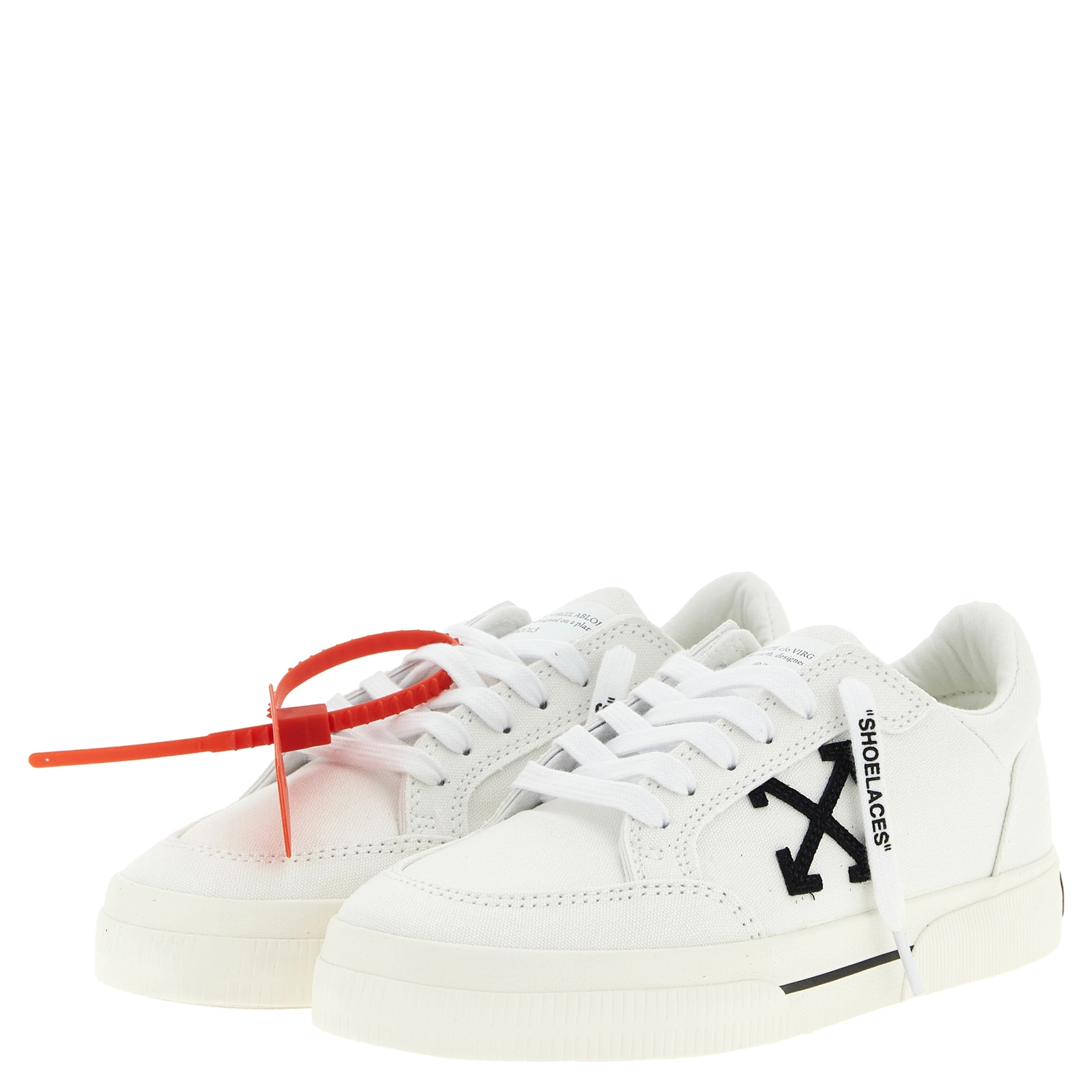 Bicolor Cotton Low Top Sneakers