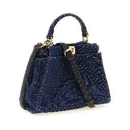 Blue Cotton Handbag