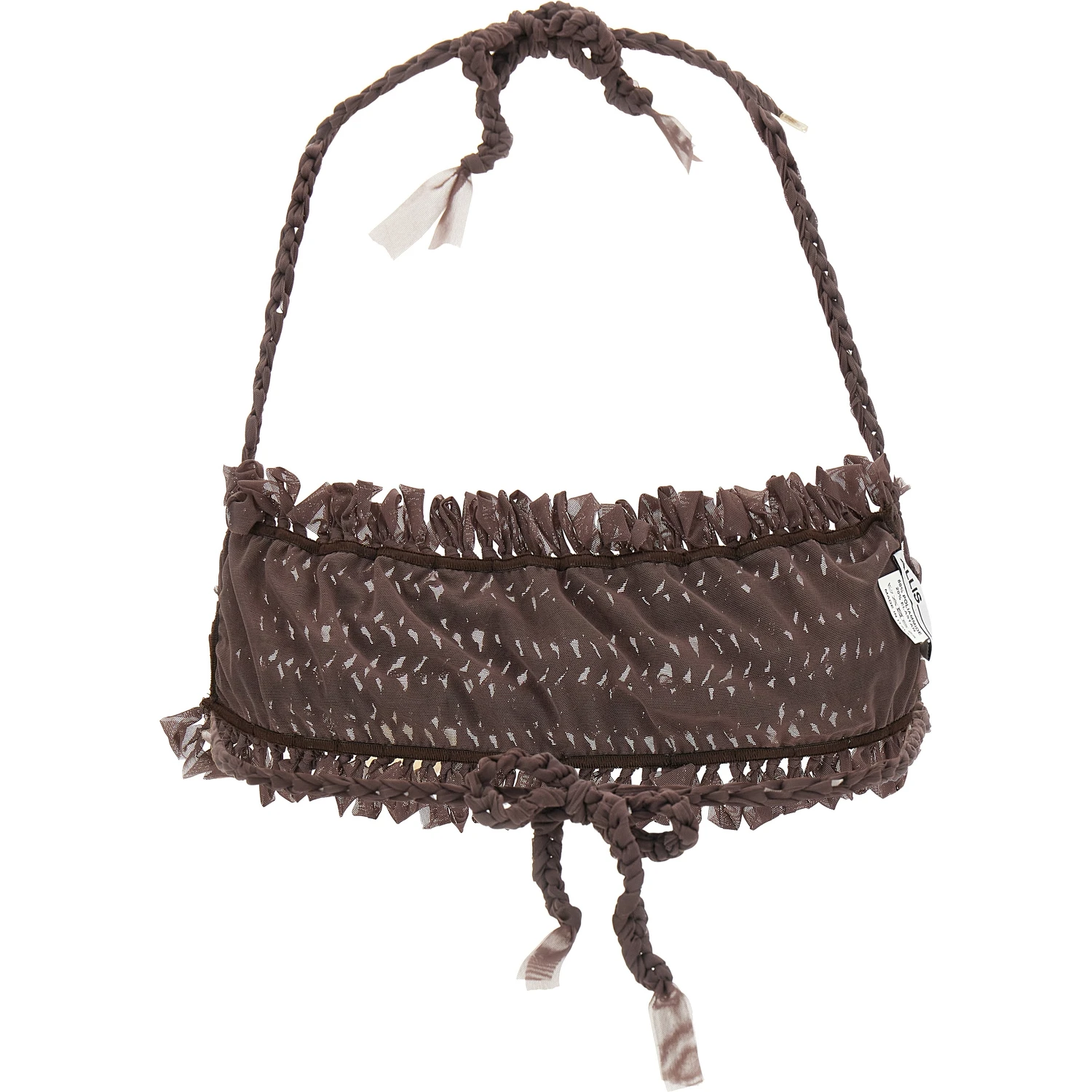 Brown Polyester Bikini