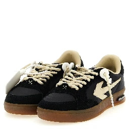 Black Nylon Athletic Sneakers