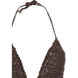 Brown Polyester Jumpsuit