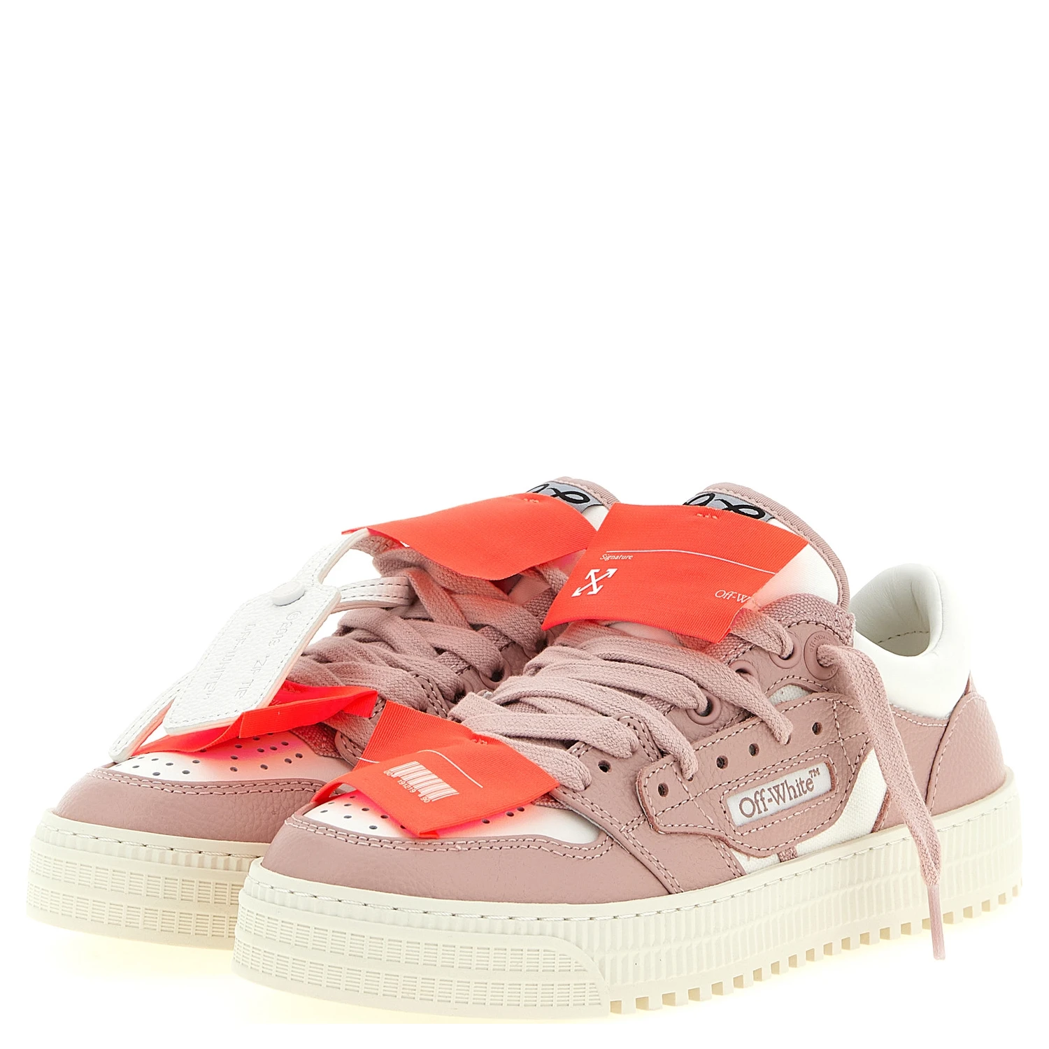 Multicolor Leather Low Top Sneakers