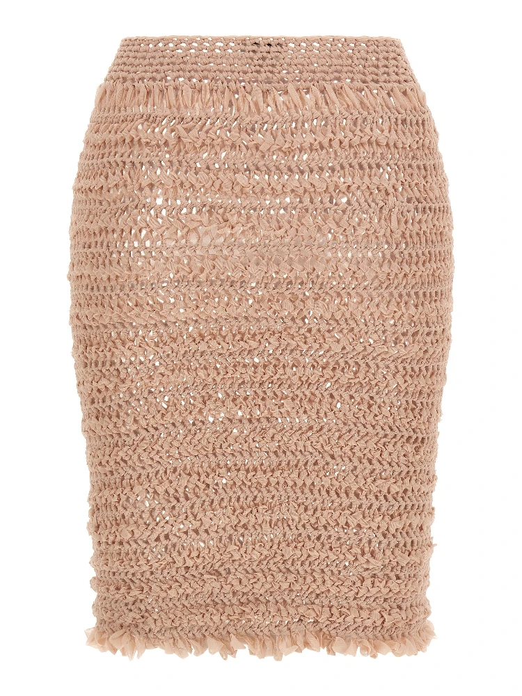 Multicolor Polyester Midi Skirt alternative