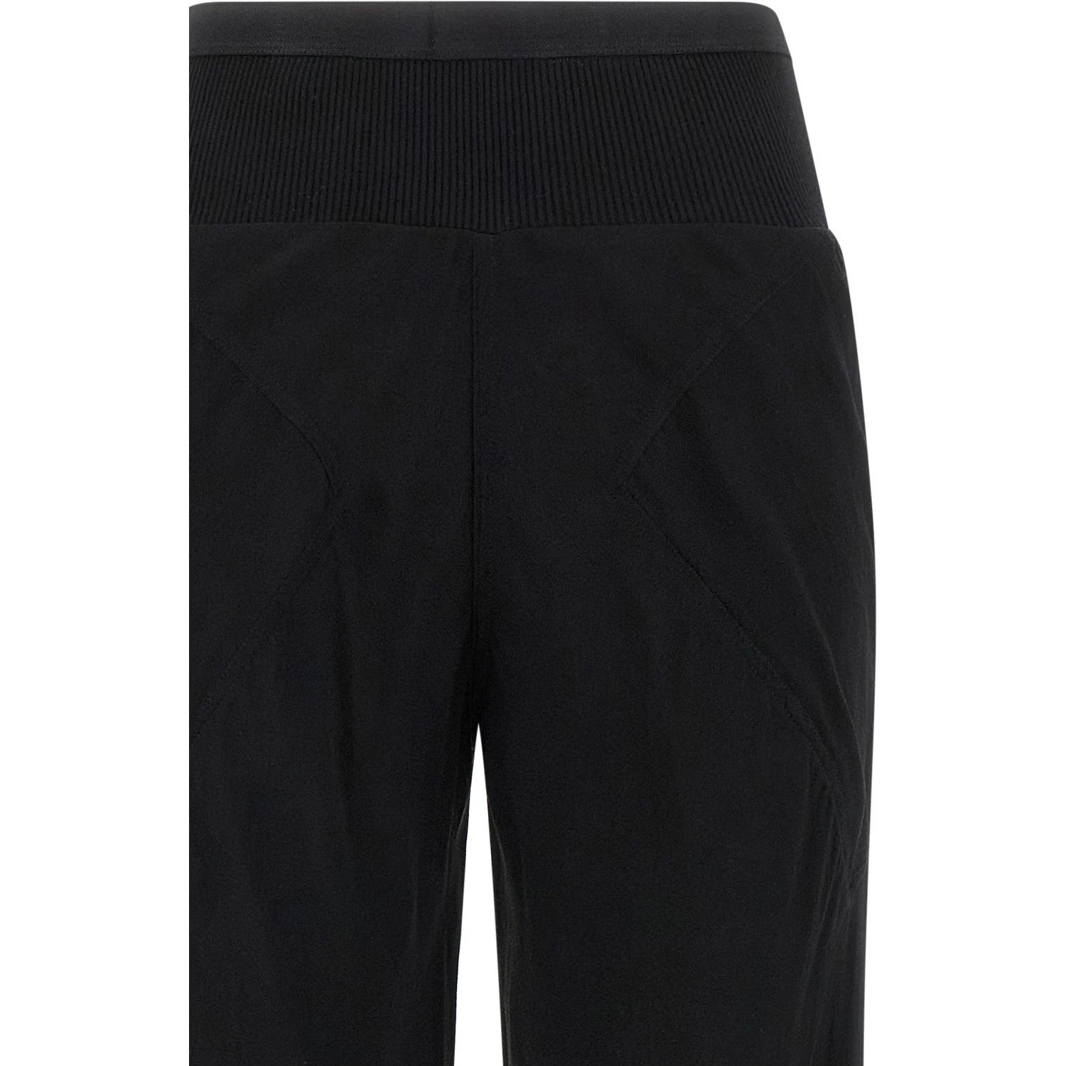 Black Silk Flared Pants