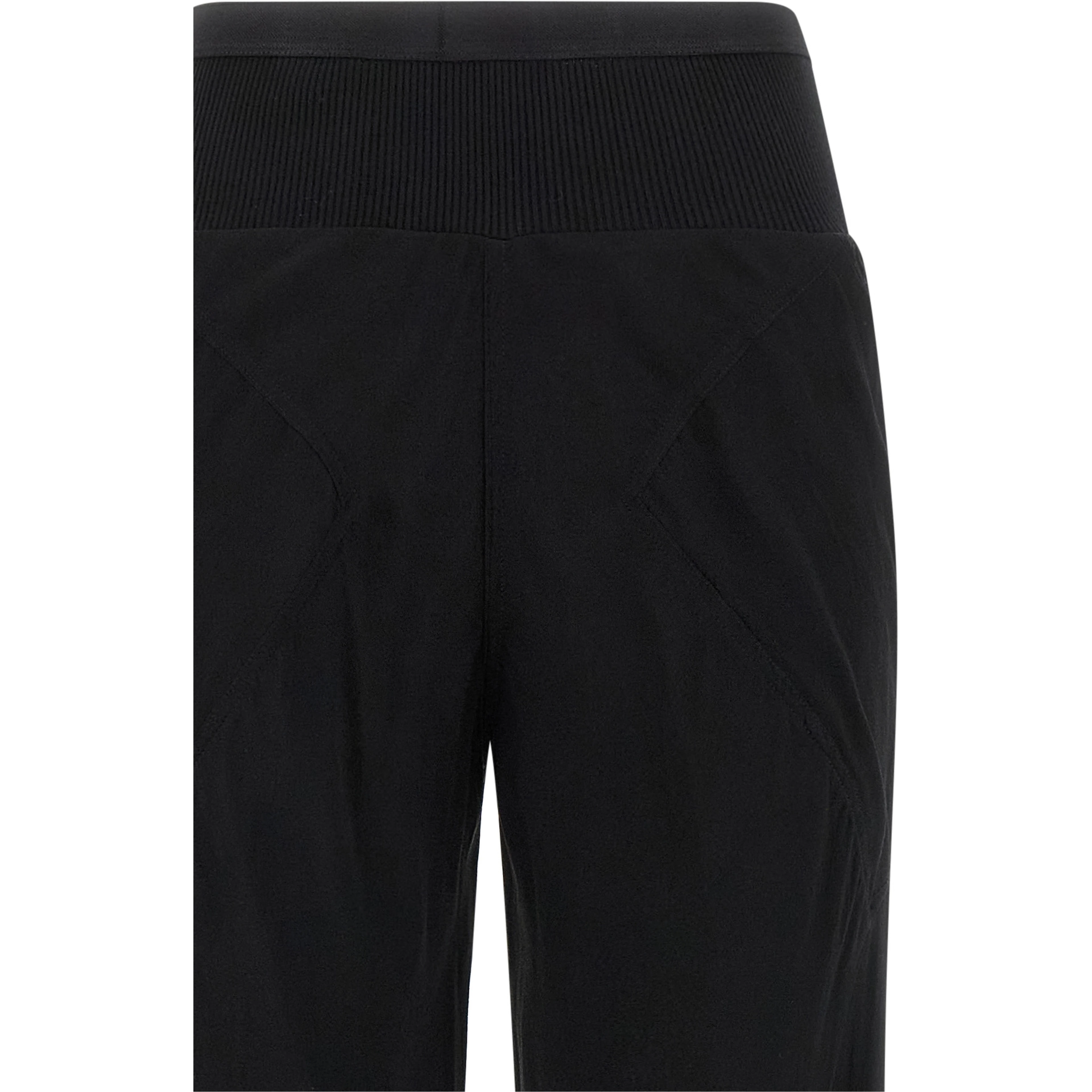 Black Silk Flared Pants