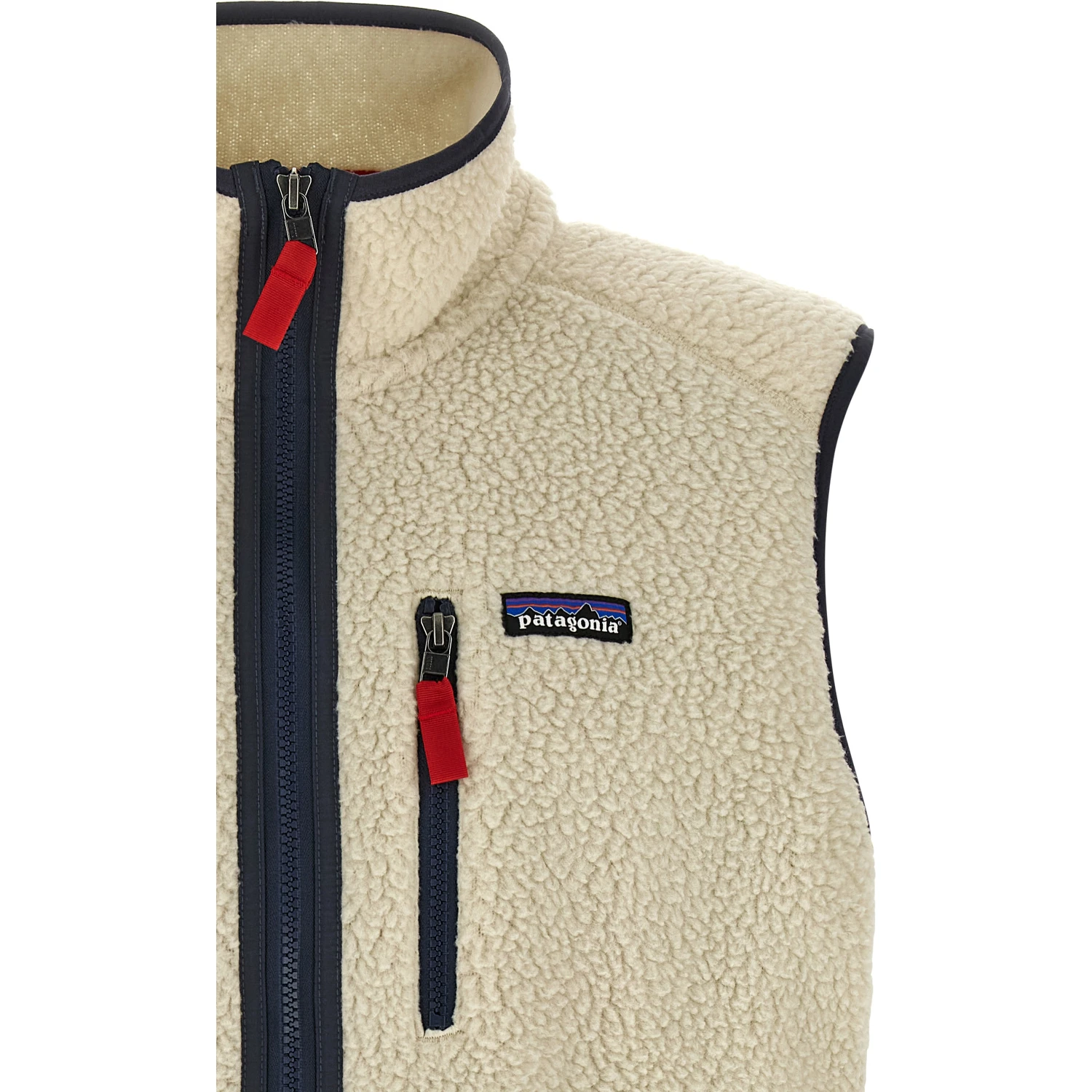 Beige Polyester Sleeveless Jacket