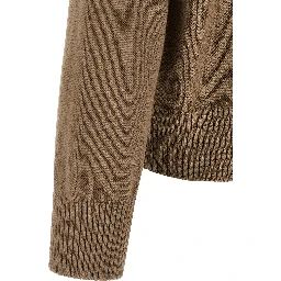 Beige Wool Cardigan