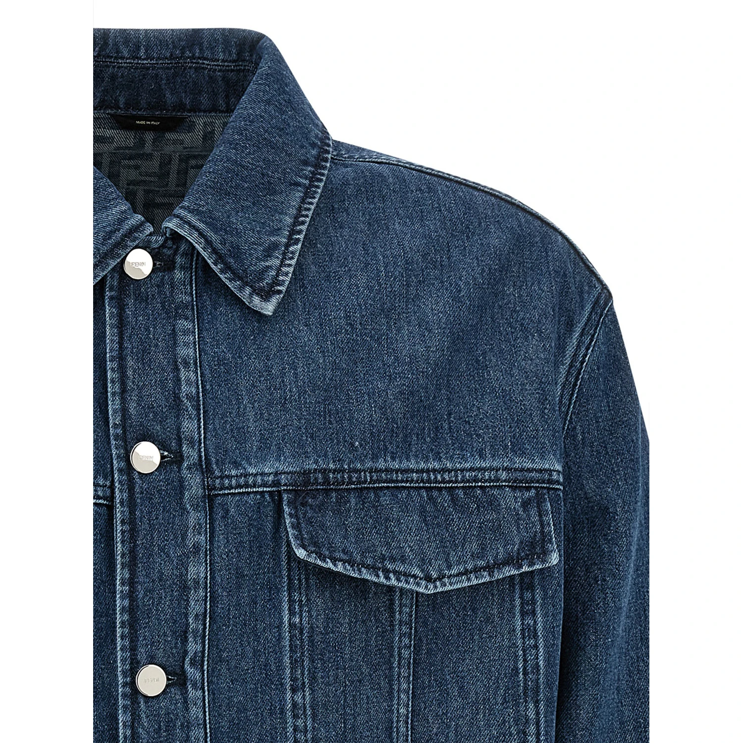 Blue Cotton Denim Jacket