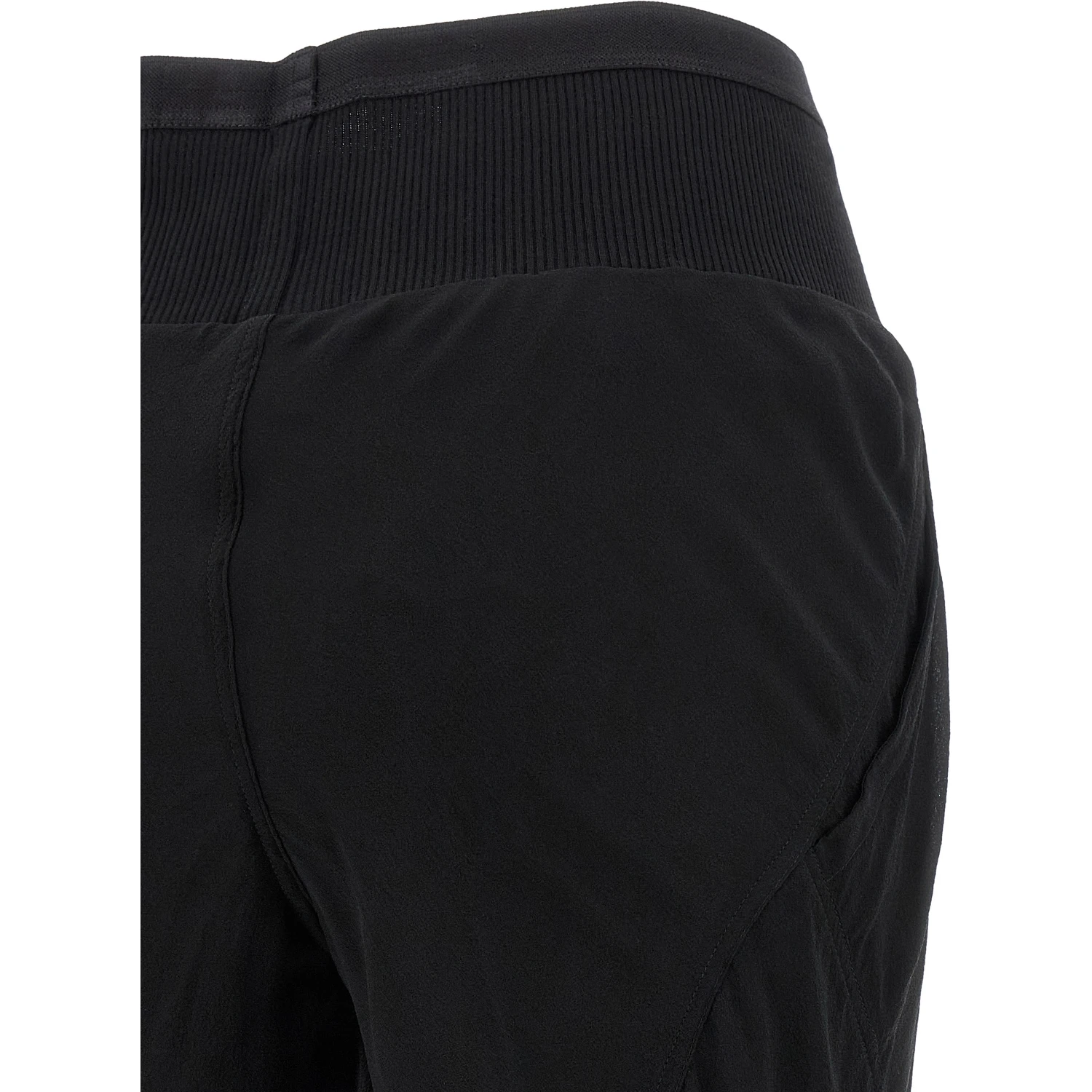 Black Silk Flared Pants