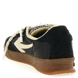 Black Nylon Athletic Sneakers