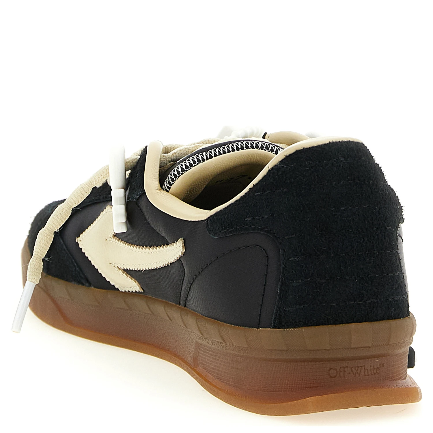 Black Nylon Athletic Sneakers