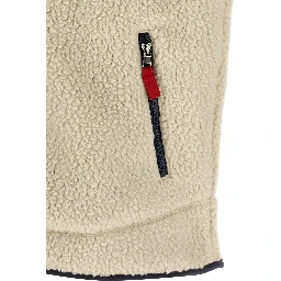 Beige Polyester Sleeveless Jacket