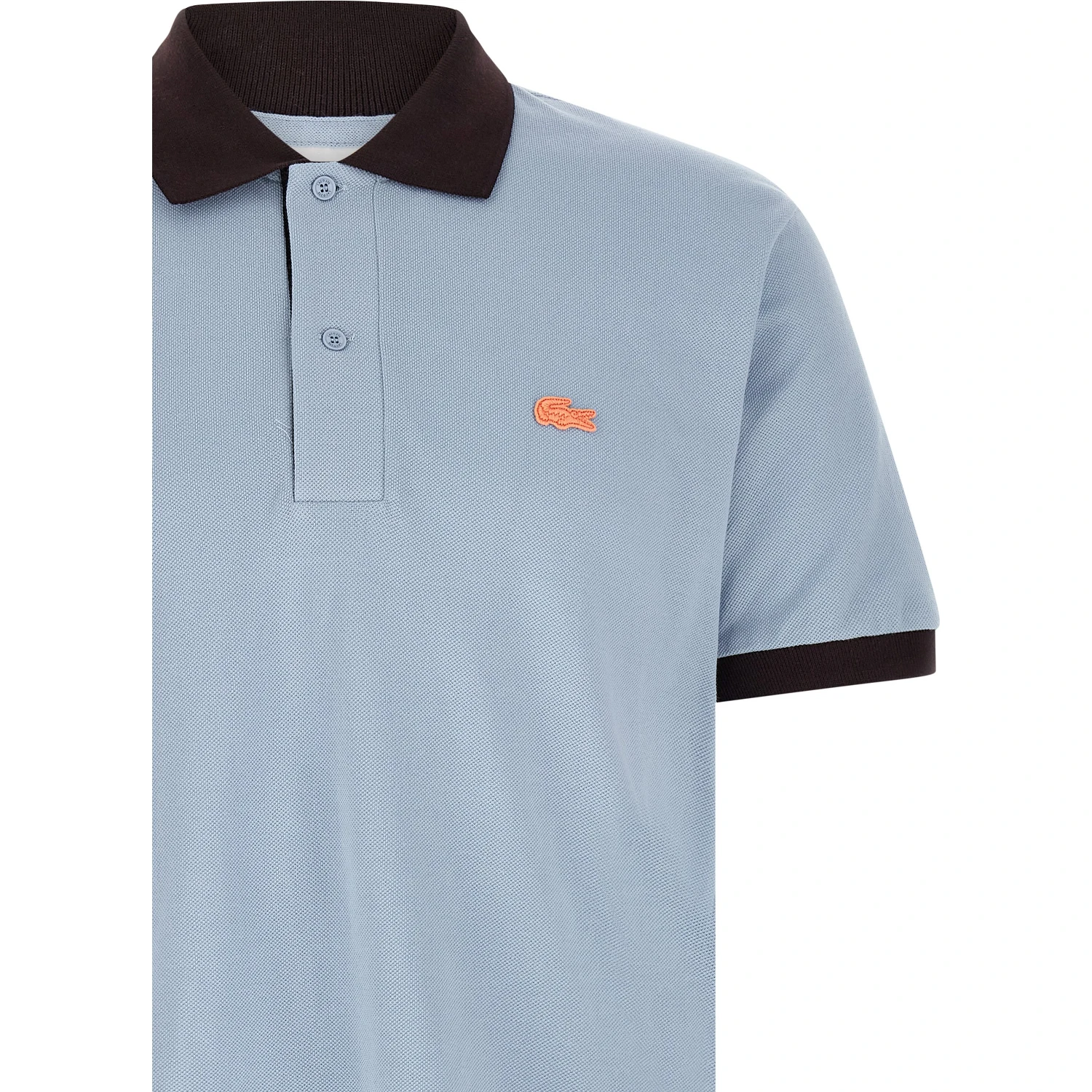 Blue Cotton Polo Shirt