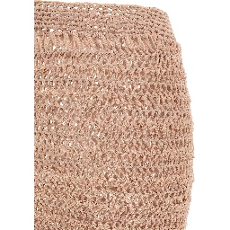 Multicolor Polyester Midi Skirt