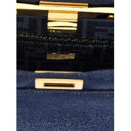 Blue Cotton Handbag