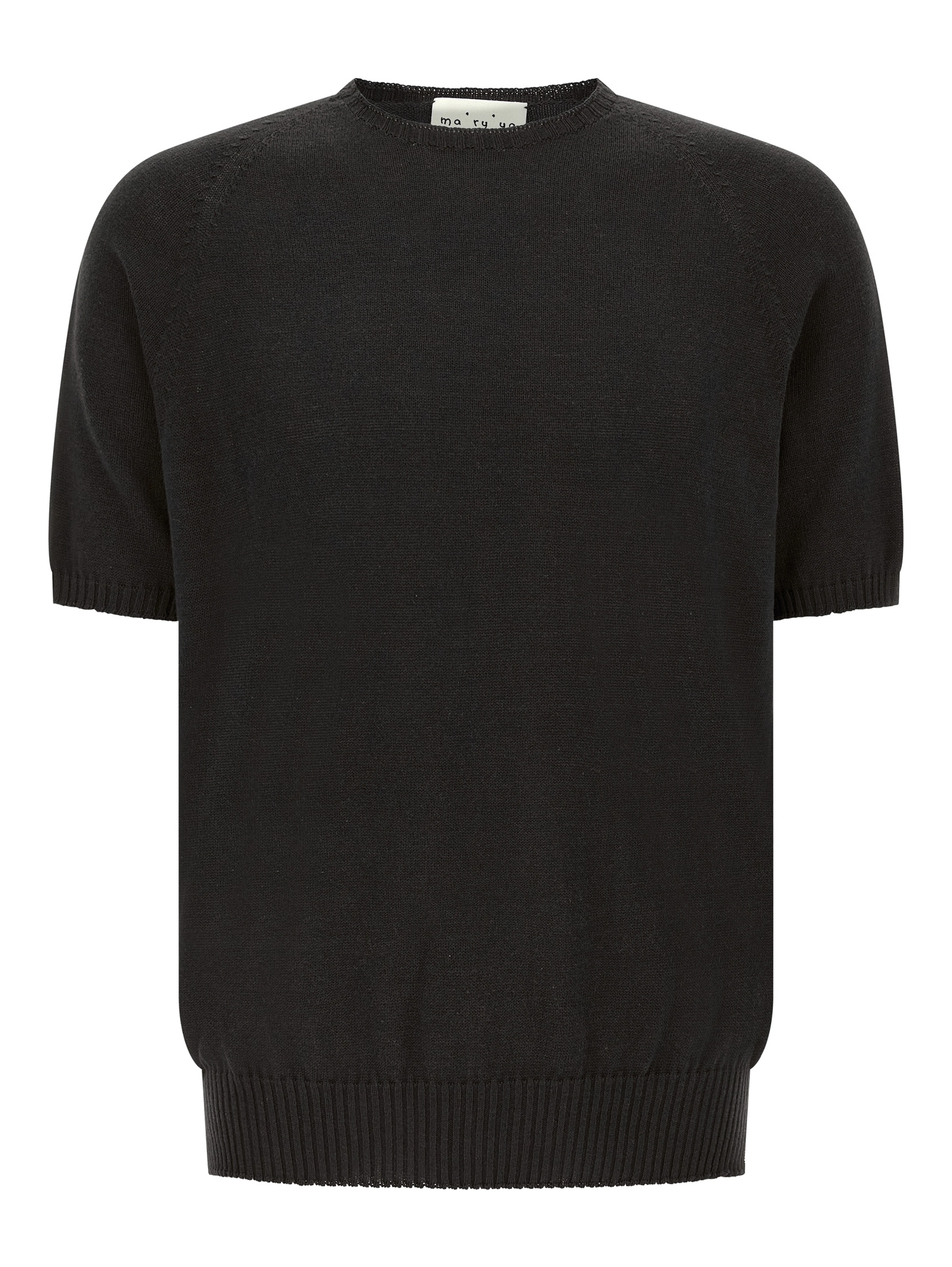 Black Cotton Cardigan